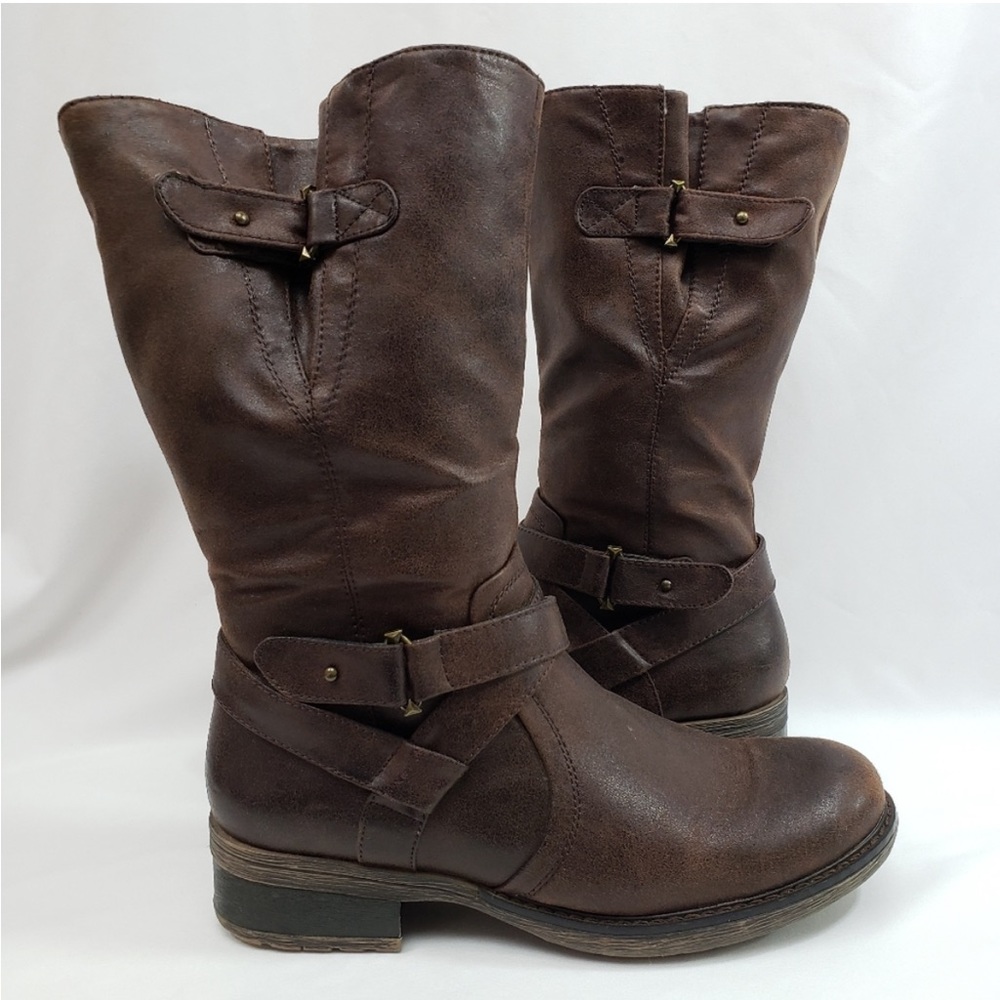 Baretrap Size 8 Midcalf Moto Boots - Harley